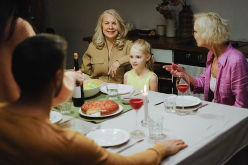Caregiver preparing nutritious meal